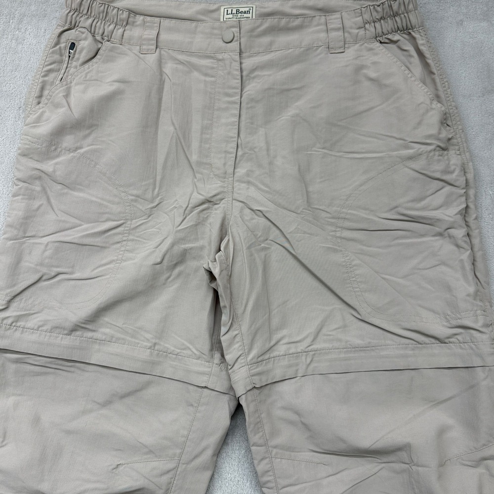Women's Convertible Beige Zip-Off Pants - Picture 2 of 12